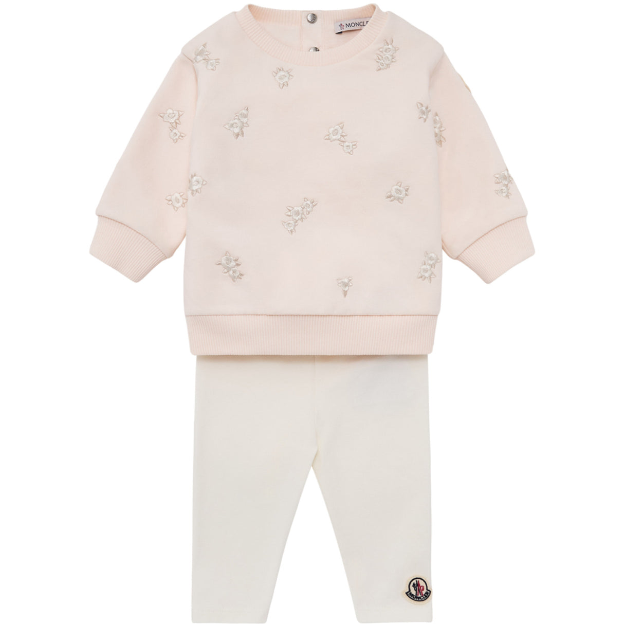 Moncler Light Pink Knitwear Clothing Ensemble Set