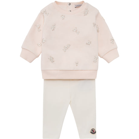 Moncler Light Pink Knitwear Clothing Ensemble Set