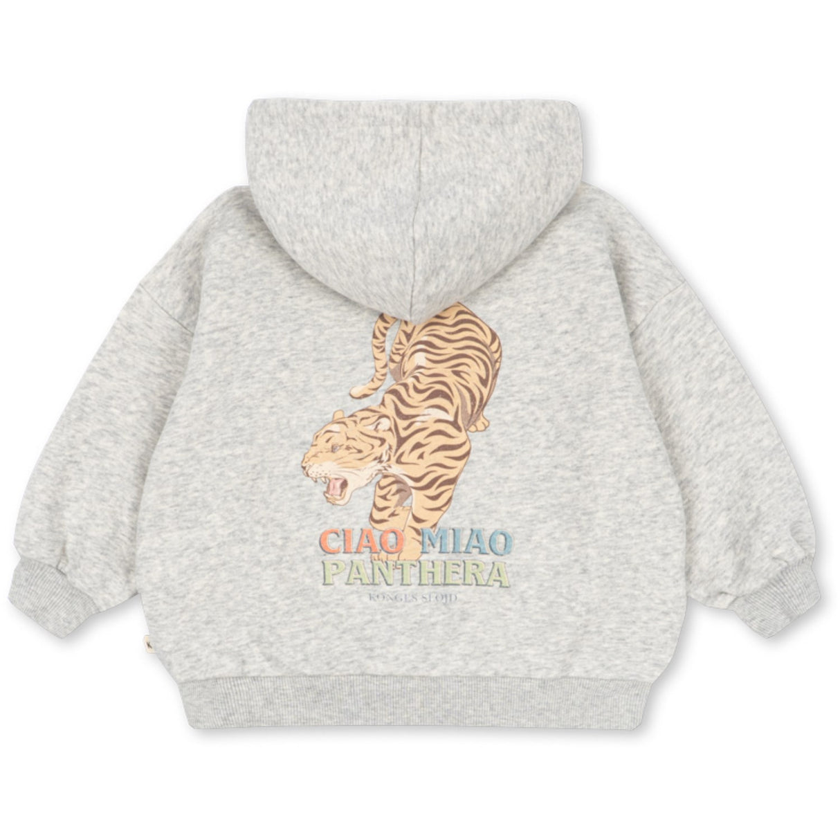 Konges Sløjd Grey Melange Lou Sweat Zip Hood Gots