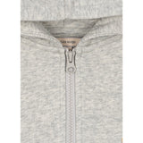 Konges Sløjd Grey Melange Lou Sweat Zip Hood Gots