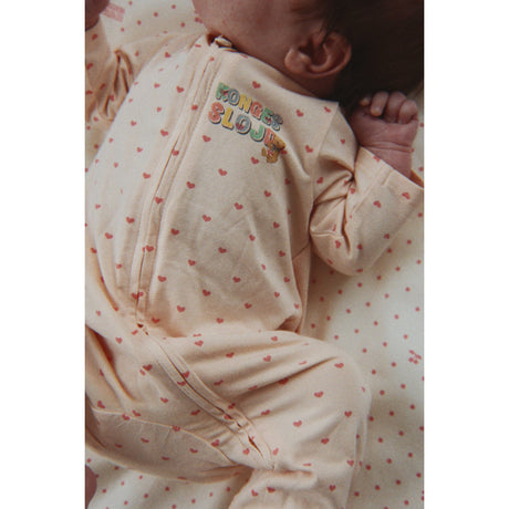 Konges Sløjd Teddy Coeur Basic Zip Onesie Gots