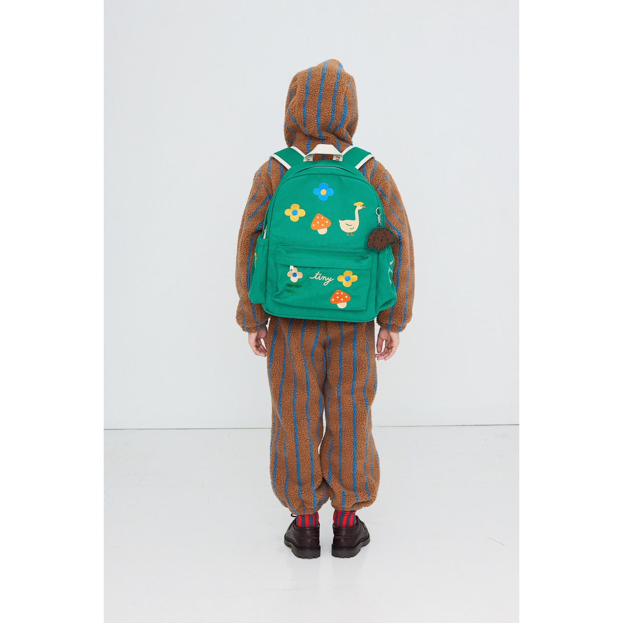 TinyCottons Dark Emerald Winter Pond Backpack