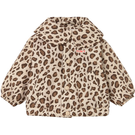 TinyCottons Dark Vanilla Animal Print Baby Padded Jacket
