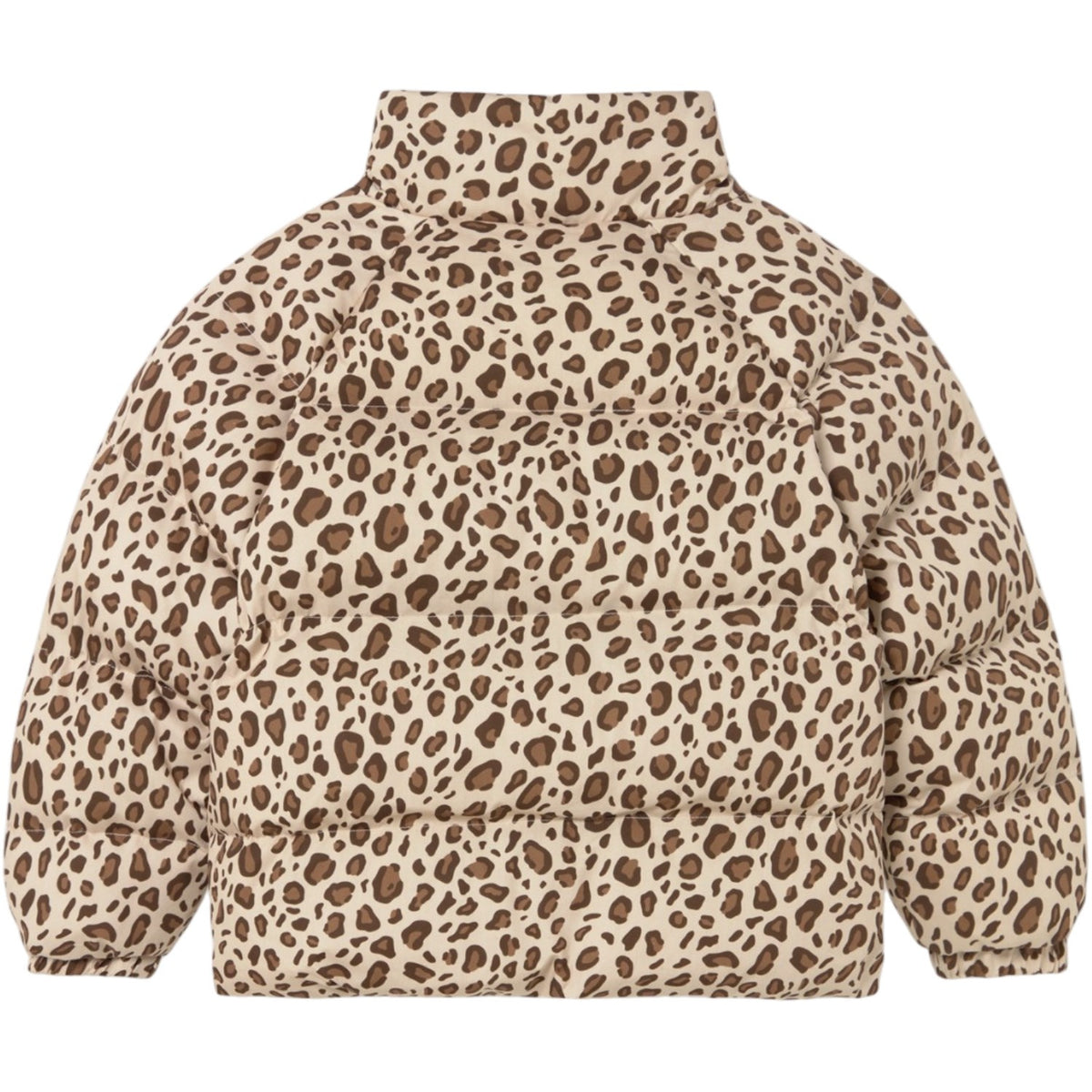 TinyCottons Dark Vanilla Animal Print Short Padded Jacket