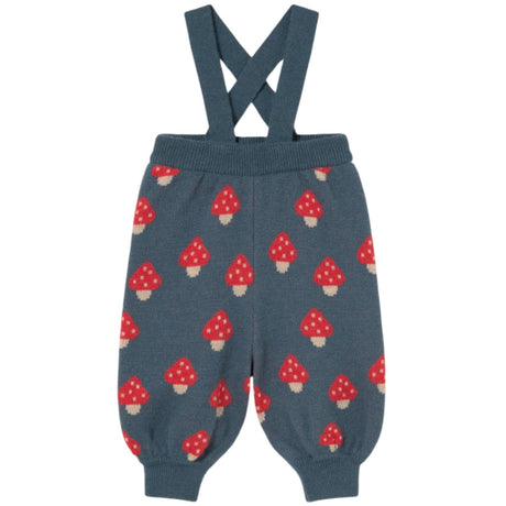 TinyCottons Stone Tiny Mushrooms Baby Knitted Pant