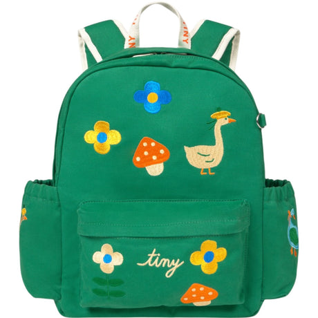 TinyCottons Dark Emerald Winter Pond Backpack