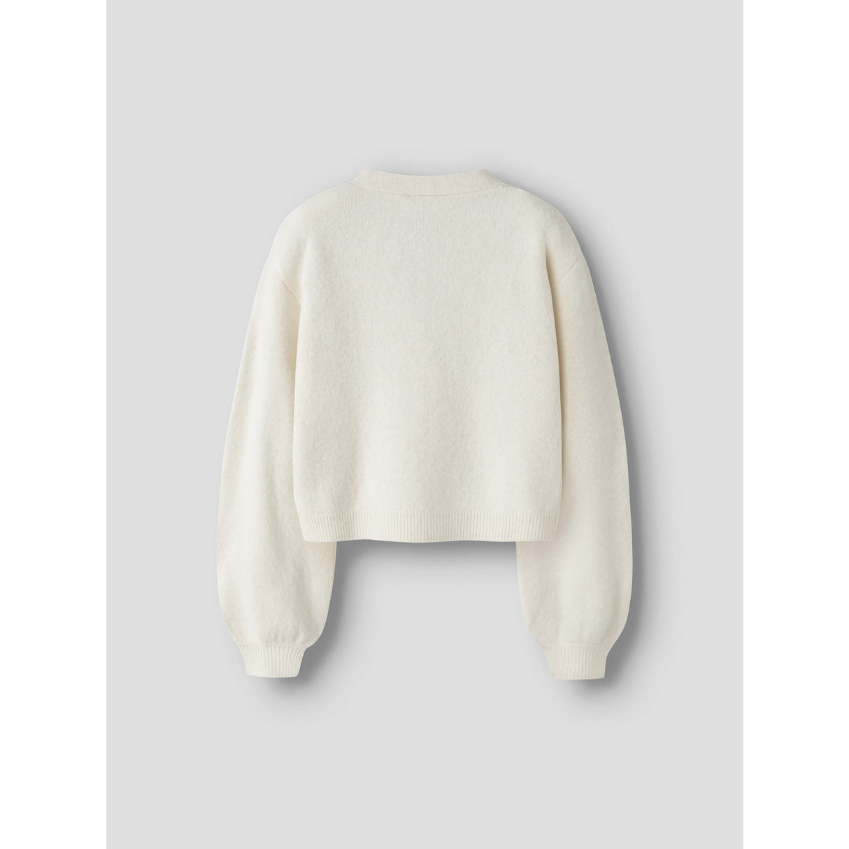 Name It Antique White Black Bow Nkfrina Ls Knit Card Noos