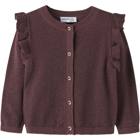 Name It Wild Ginger Tone In Tone Lurex Nmfabinne Ls Knit Card Noos