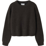 Name It Chocolate Plum Nkfholly Ls Boxy Short Knit Noos