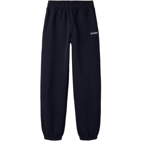 Name It Dark Sapphire Bright White Print Nkmrio Rlx Sweat Pants Bru Noos