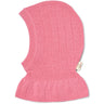 COPENHAGEN COLORS Blossom Pink Merino Rib Knitted Balaclava