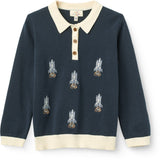 COPENHAGEN COLORS Navy Rocket Comb. Polo W. Embroidery