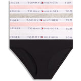 Tommy Hilfiger Grey Htr/ Pink/White/Black-Beige 5-Pack Cotton Bikini