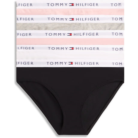 Tommy Hilfiger Grey Htr/ Pink/White/Black-Beige 5-Pack Cotton Bikini