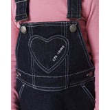 COPENHAGEN COLORS Raw Denim Organic Denim Spencer Dress W. Heart Pocket