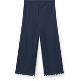 COPENHAGEN COLORS Navy Modal Rib Wide Pants