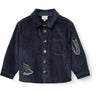 COPENHAGEN COLORS Navy Corduroy Overshirt W. Emb.