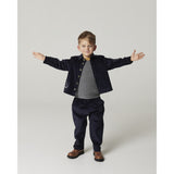 COPENHAGEN COLORS Navy Corduroy Overshirt W. Emb.