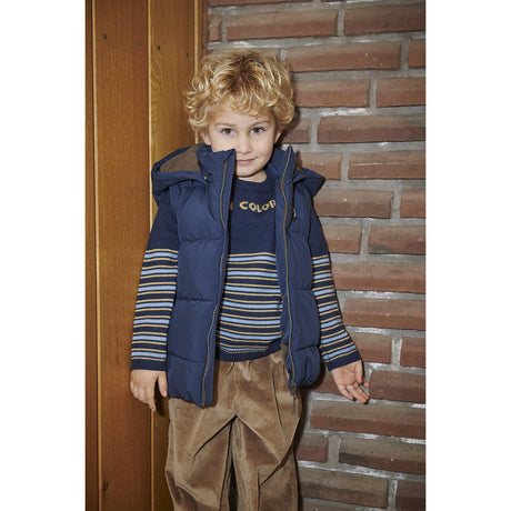 COPENHAGEN COLORS Brown Corduroy Pant W. Adj. Waist