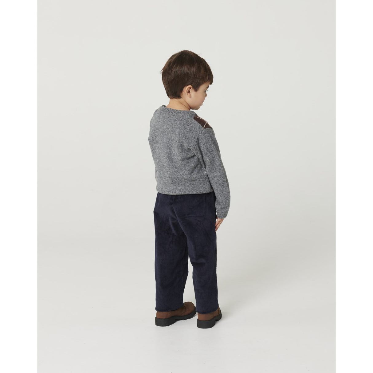 COPENHAGEN COLORS Navy Corduroy Pant W. Adj. Waist