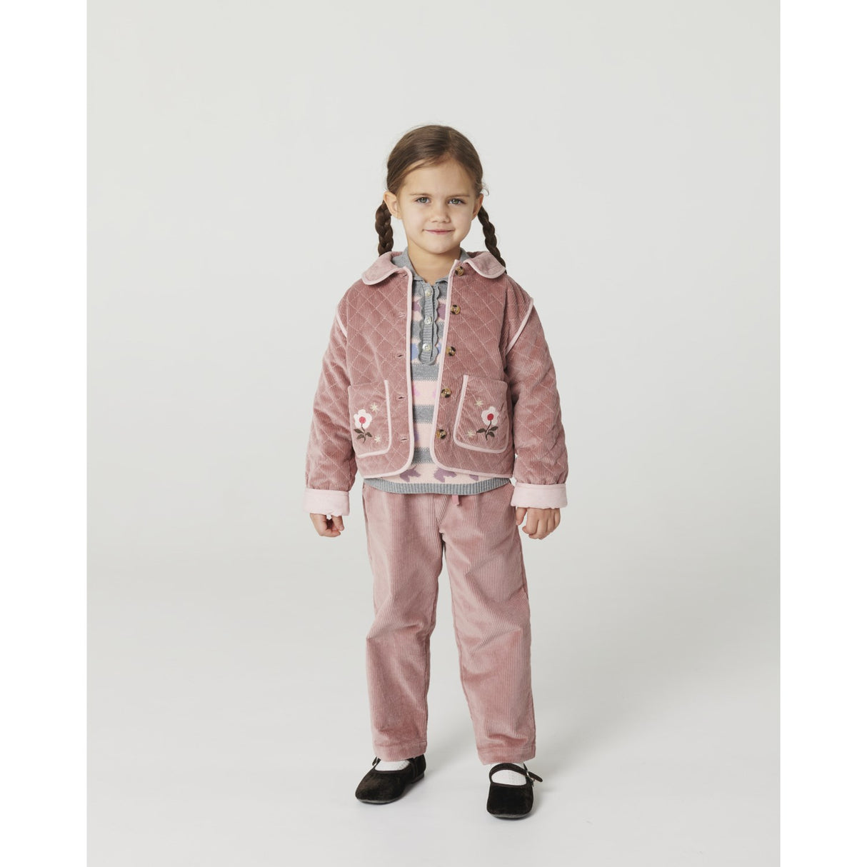 COPENHAGEN COLORS Winter Rose Corduroy Pant W. Adj. Waist