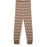 COPENHAGEN COLORS Walnut Flower Knitted Flower Pants