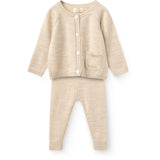 COPENHAGEN COLORS Pale Cream Melange Classic Merino Baby Set