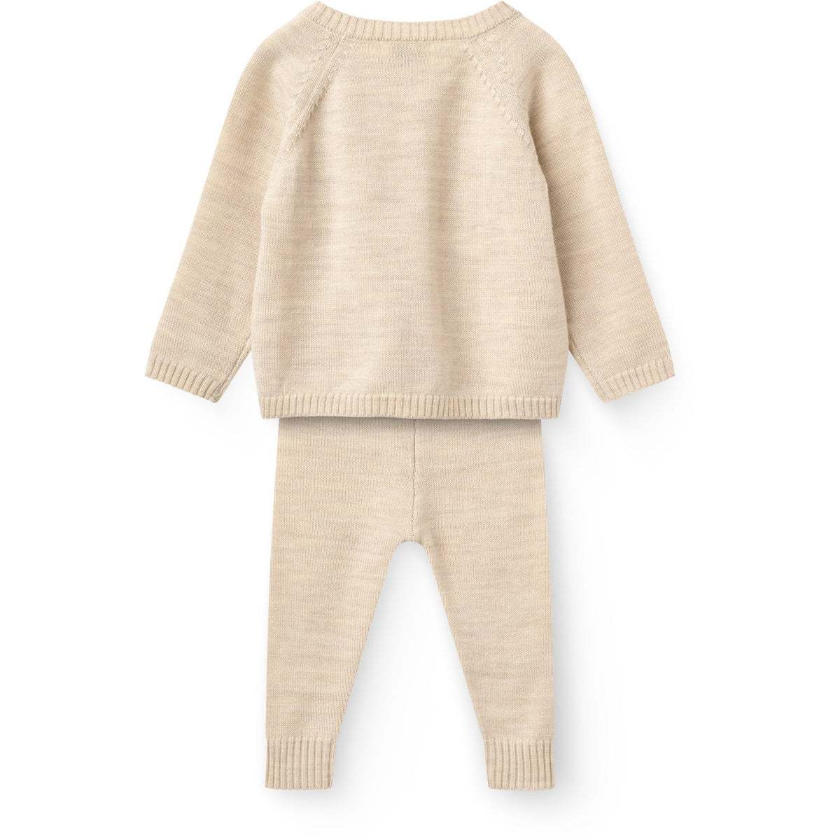 COPENHAGEN COLORS Pale Cream Melange Classic Merino Baby Set