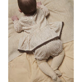 COPENHAGEN COLORS Sand Flower Print Twill Aop Baby Set Blouse & Bloomers