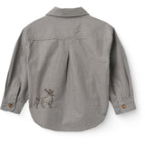 COPENHAGEN COLORS Grey Check Comb. Checkered Classic Shirt W. Embroidery