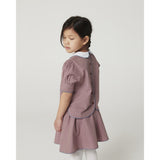 COPENHAGEN COLORS Winter Rose Check Comb. Checkered Blouse And Skirt Set