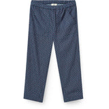 COPENHAGEN COLORS Navy Flower Aop Printed Navy Flower Pants