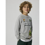 Name It Grey Melange Nkmar Minecraft Ls Nreg Top Box Noos Bfu