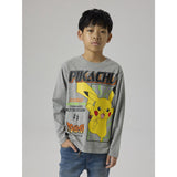 Name It Grey Melange Nkmsyx Pokemon Ls Nreg Top Box Noos Sky