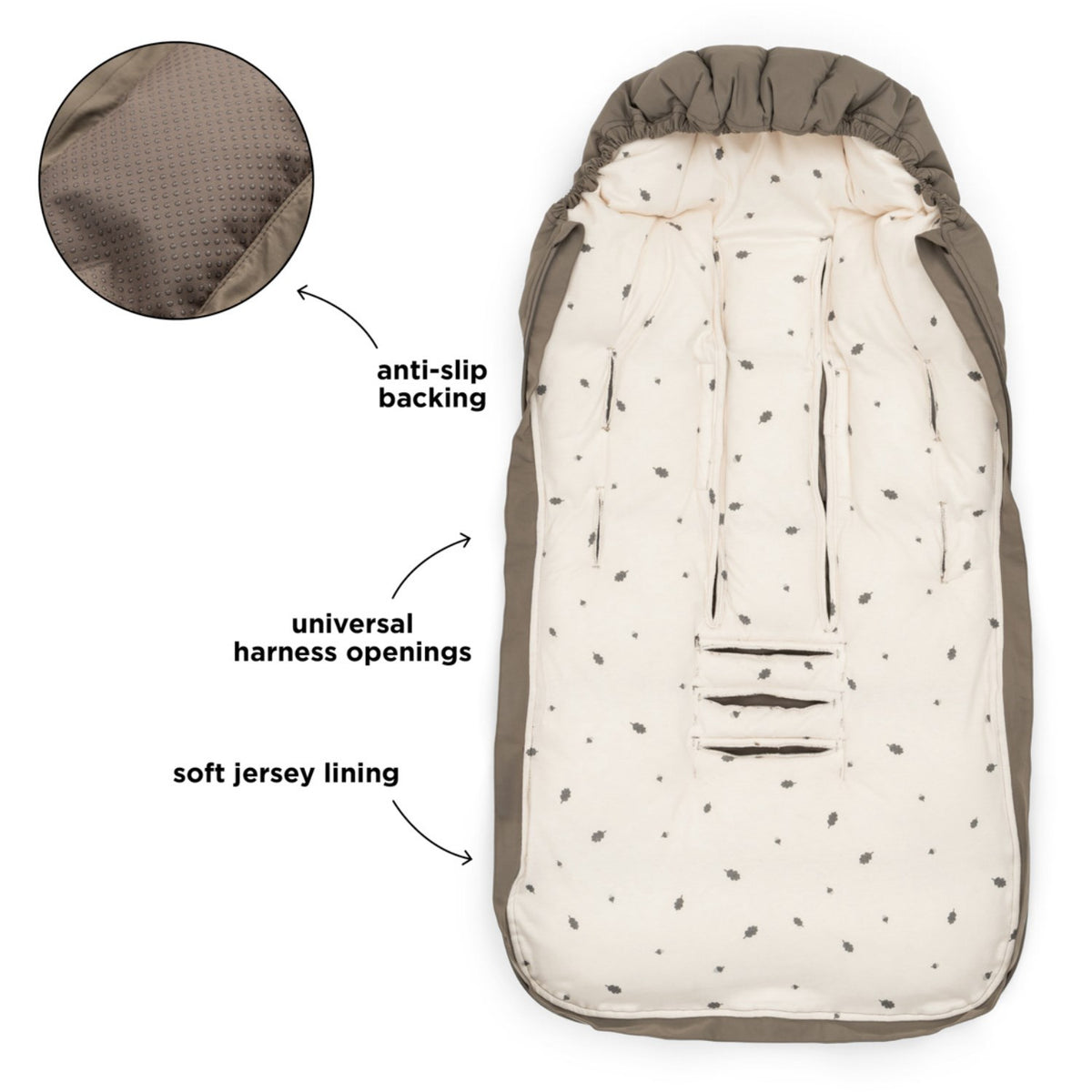 DonebyDeer Taupe Footmuff Winter