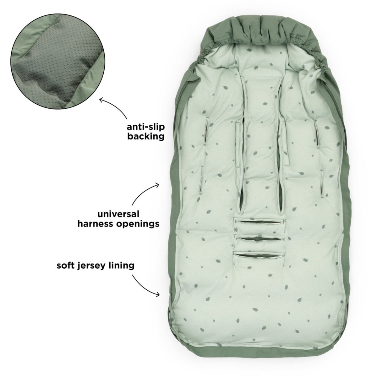DonebyDeer Green Footmuff Winter