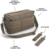 DonebyDeer Taupe Quilted Stroller Bag