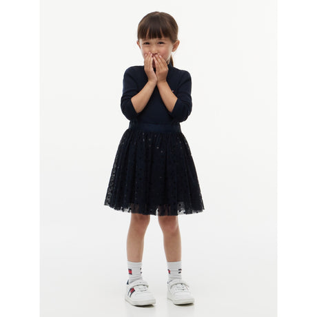 Tommy Hilfiger Dark Blue-Blue Lg Tulle Dress