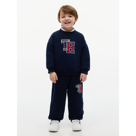 Tommy Hilfiger Dark Blue-Blue Lu Crewneck And Sweatpant Set