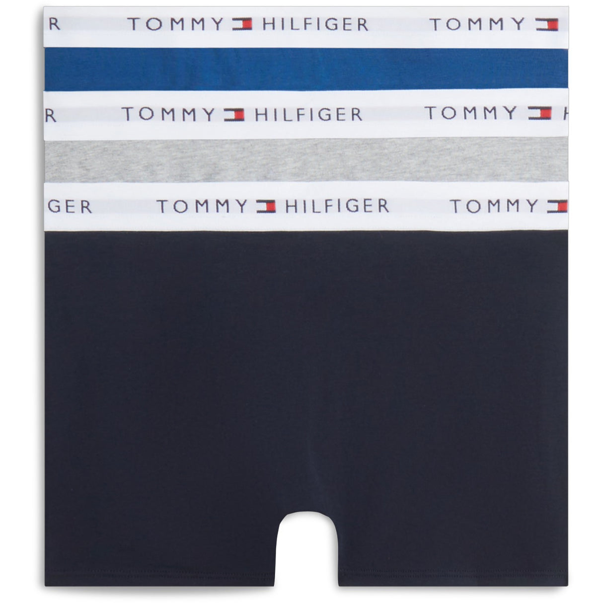Tommy Hilfiger Grey H / Opulent Blue / Navy Blue-Brown 3Pk Trunk