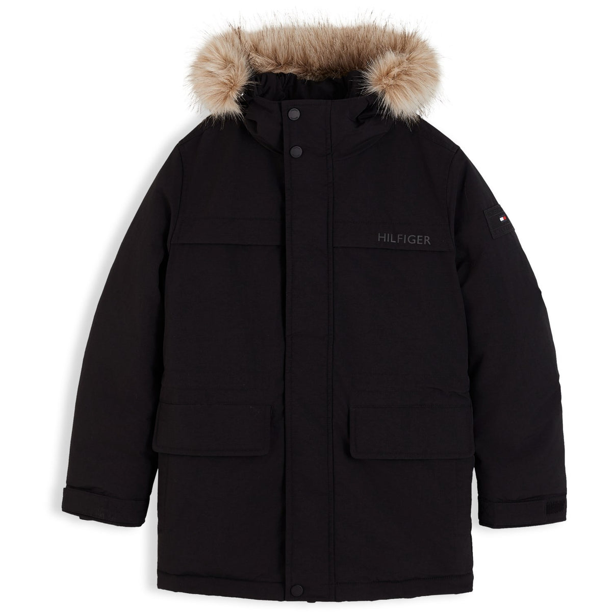 Tommy Hilfiger Black-Black Padded Parka