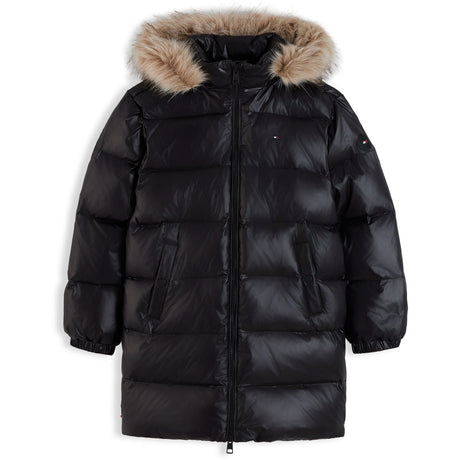 Tommy Hilfiger Black-Black Essential Long Down Jacket
