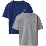 Calvin Klein Gryhtr / Estateblue-Blue 2-Pack Monogram T-Shirt Ss