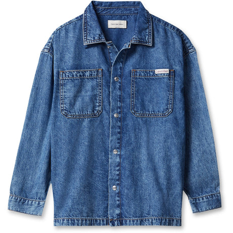 Calvin Klein Beckford-Blue Ck Lt Wt Denim Shirt