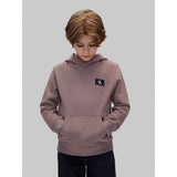 Calvin Klein Iron-Grey Monologo Badge Hoodie
