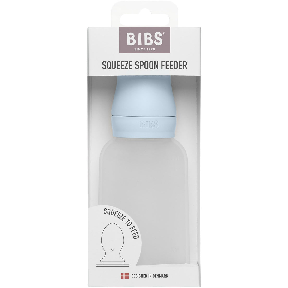 Bibs Baby Blue Spoon Feeder Squeeze