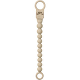 Bibs Vanilla Pacifier Clip Beaded
