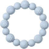 Bibs Baby Blue Teething Ring Beaded
