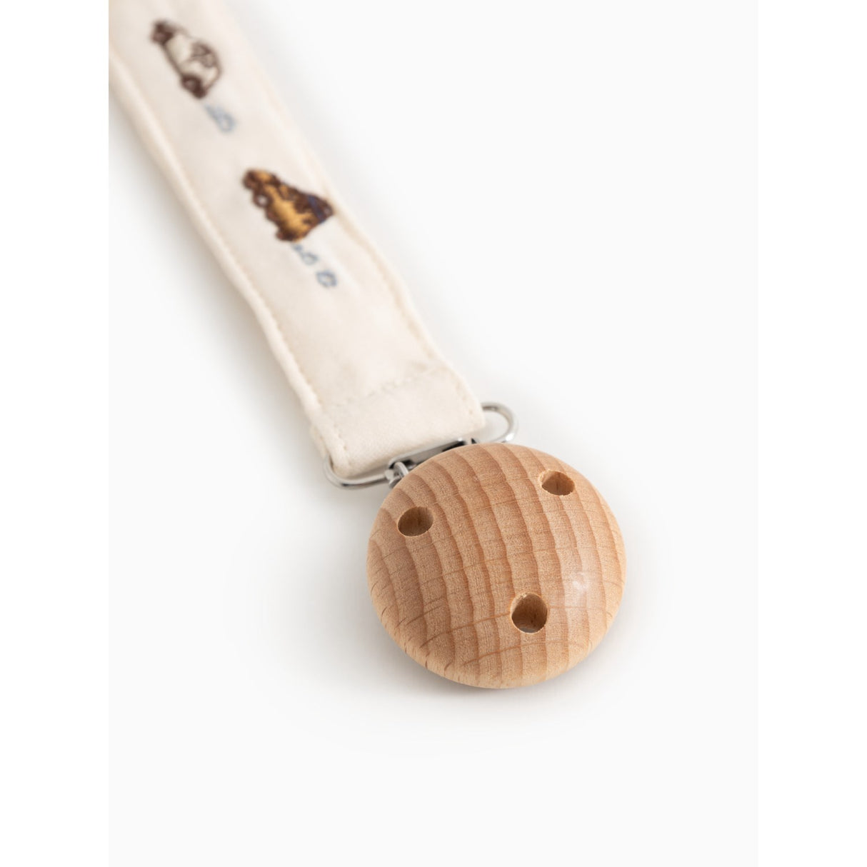 MarMar Crispy Poplin Cars Emb. Alo Embroidery Pacifier Clip