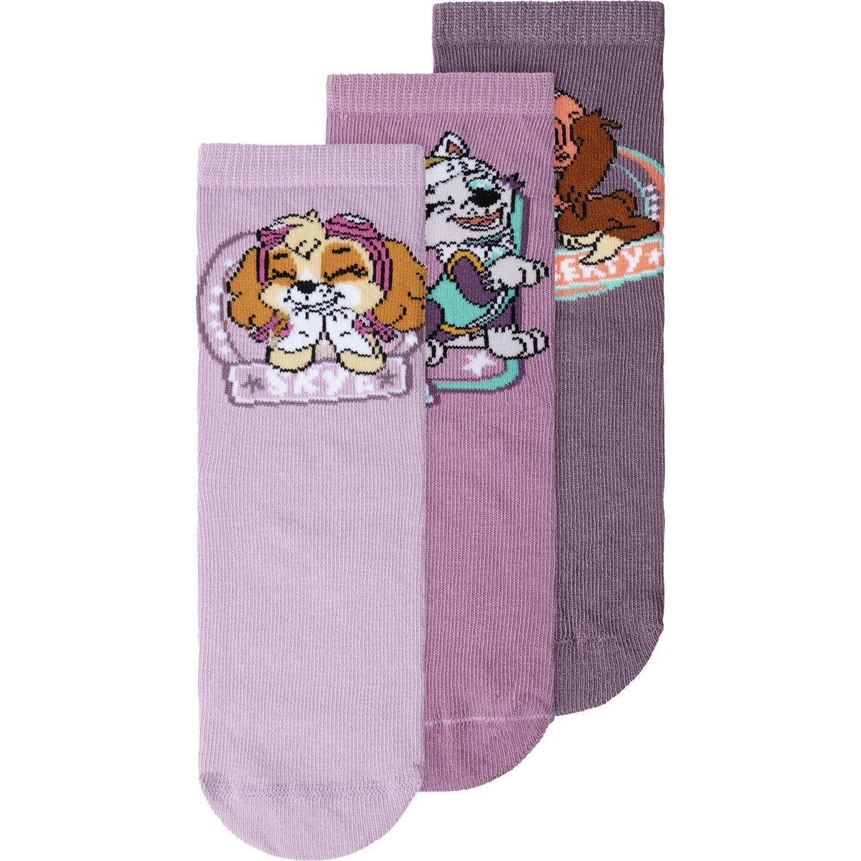 Name It Lavender Mist Nara Paw Patrol 3-Pack Socks